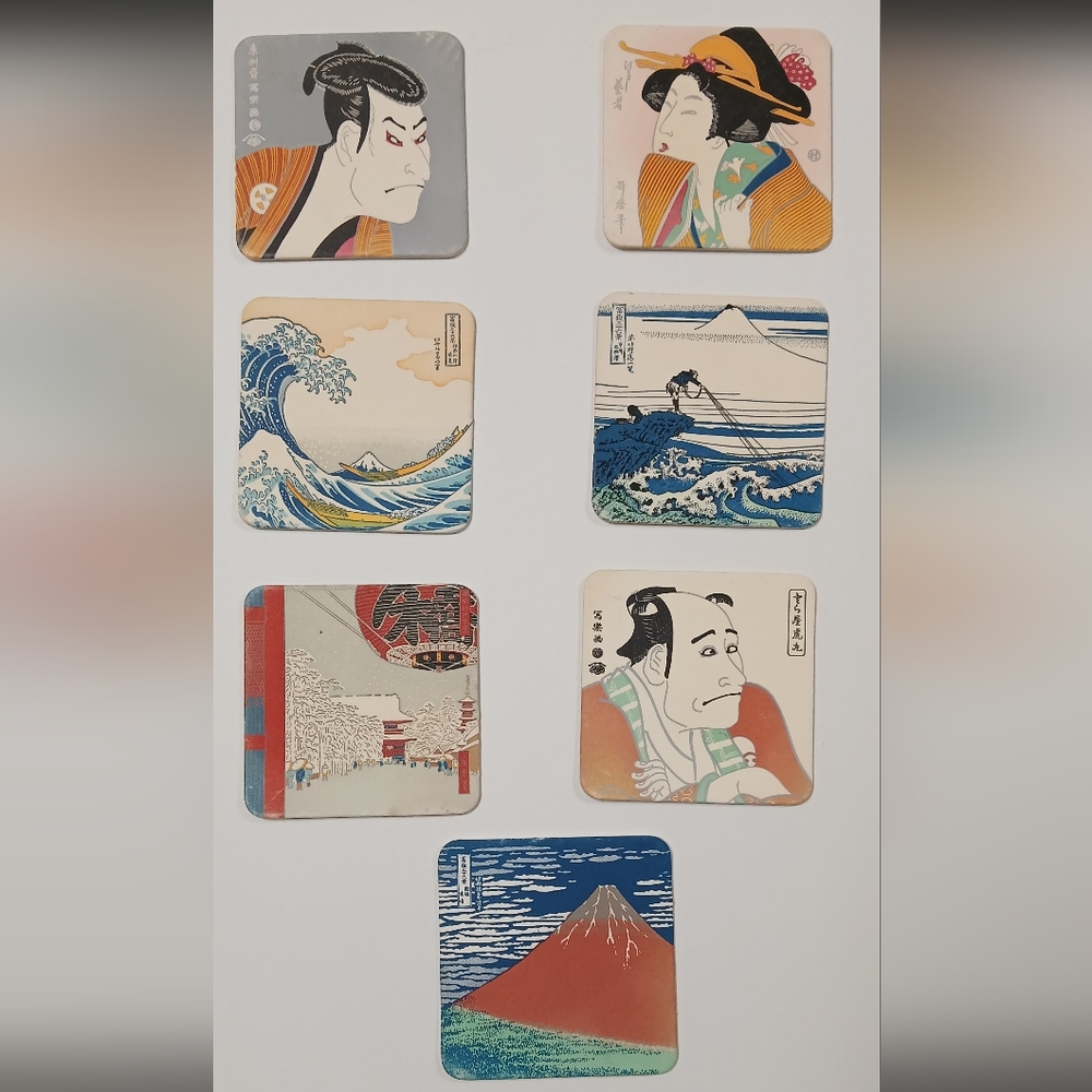 Japan Japanese Art Coaster Set